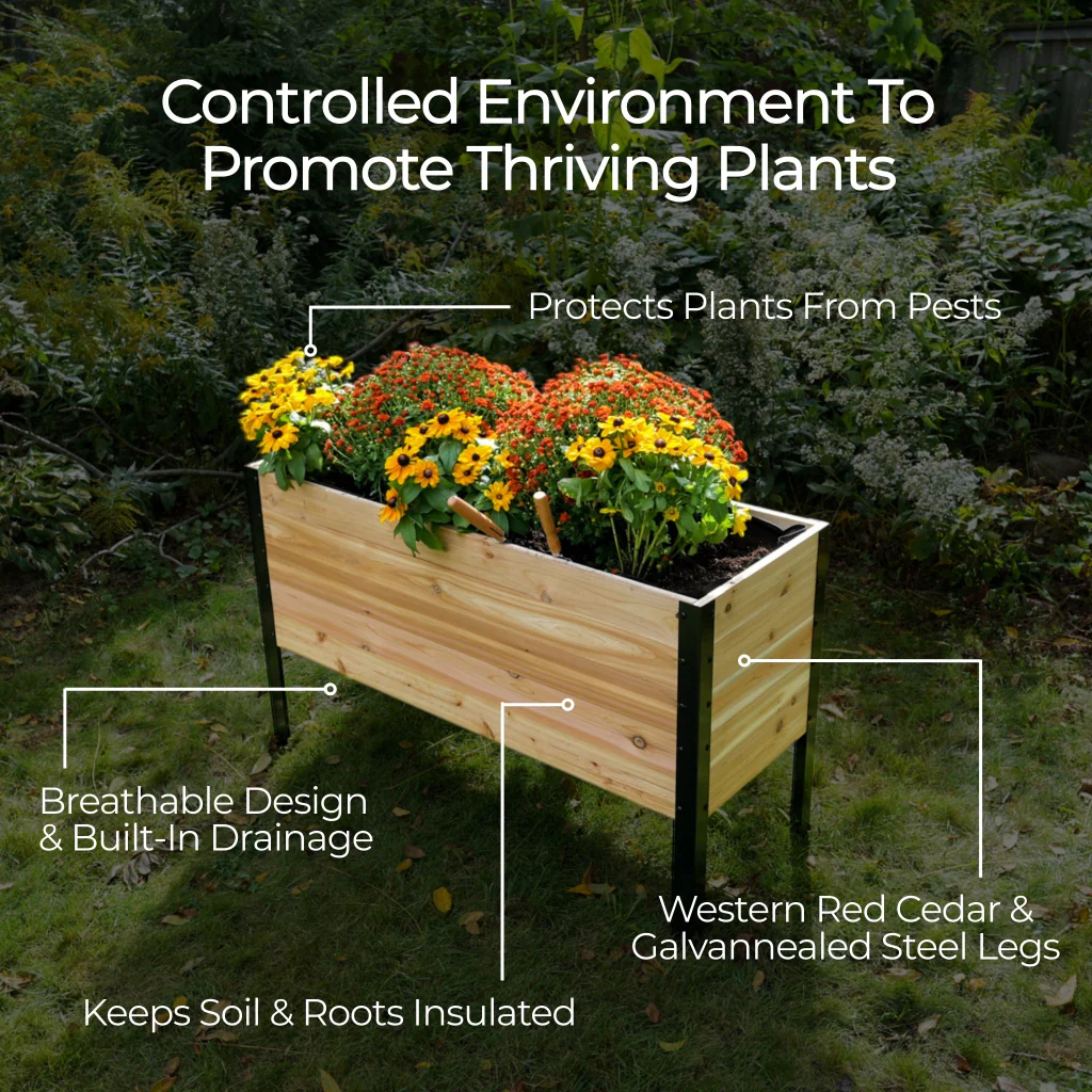 18" x 24" Planter Box - 24" TALL / Select Grade - Image 5